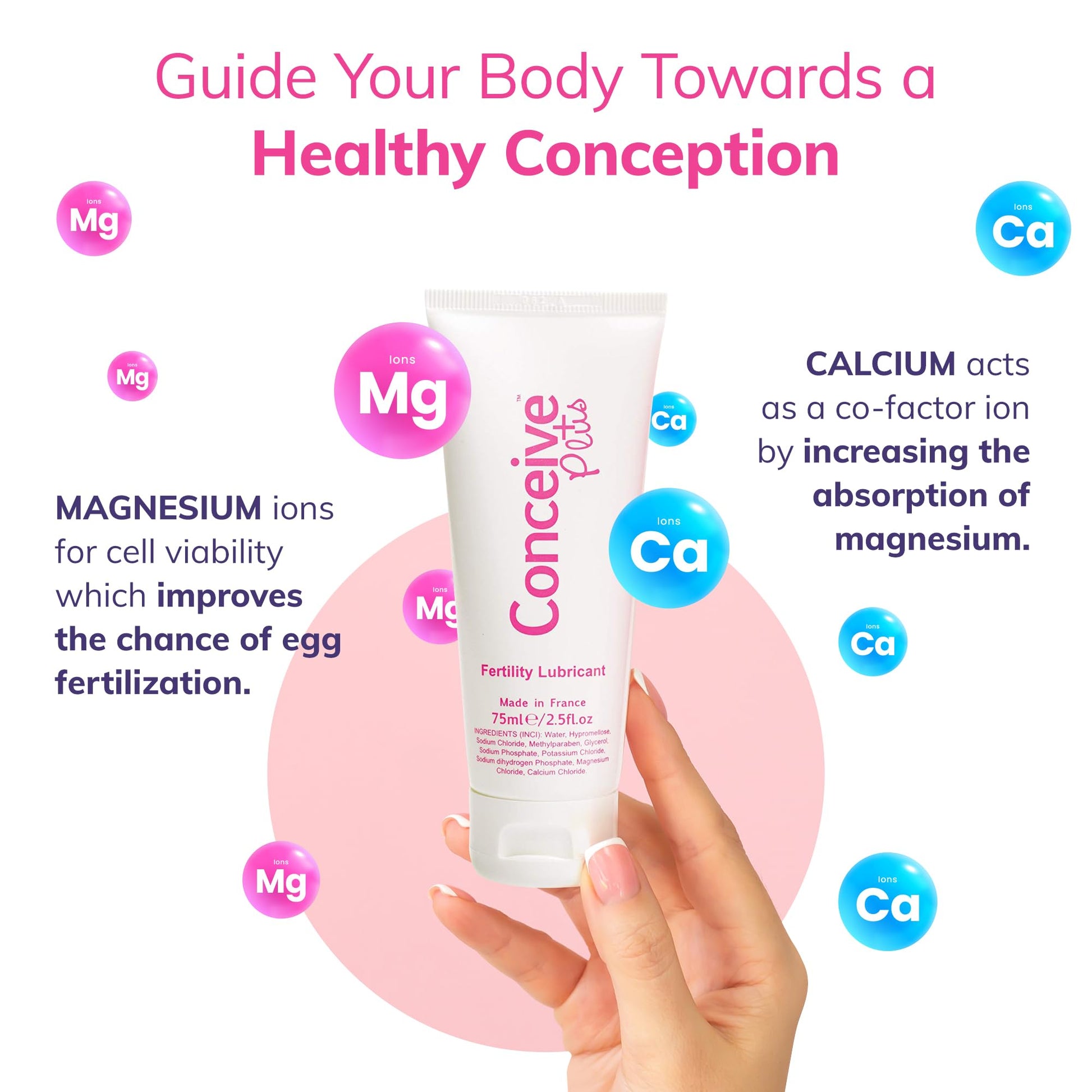Conceive Plus Fertility Lubricant - Fertility Friendly Lube for Couples Trying to Conceive, 75ml / 2.5 fl oz CONCEIVE PLUSBuy Supplements Australia