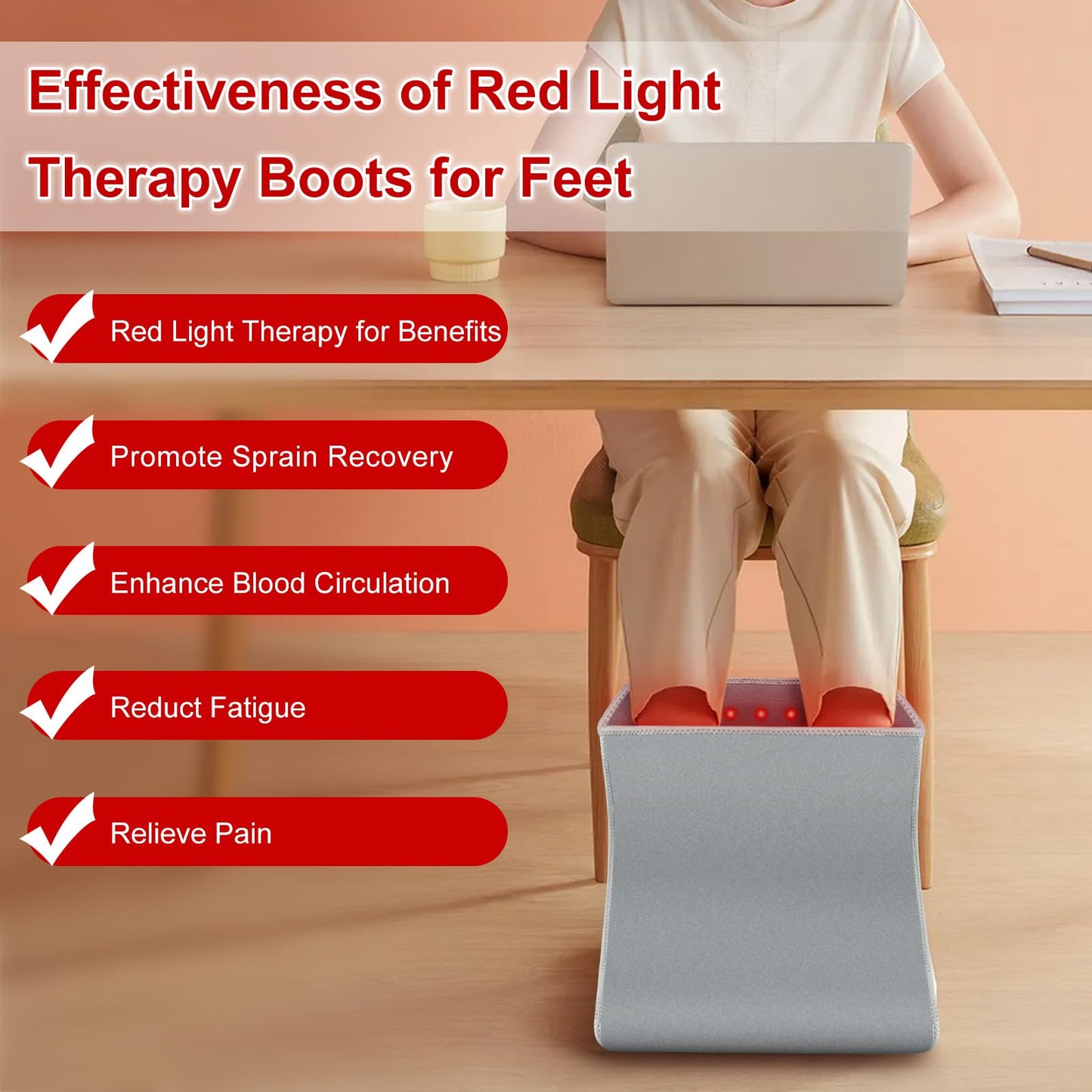 Red Light Therapy Boot for Feet, Infrared Light Therapy Slipper for Perfect Foot Care, Ideal for Ankle RutollmitBuy Supplements Australia