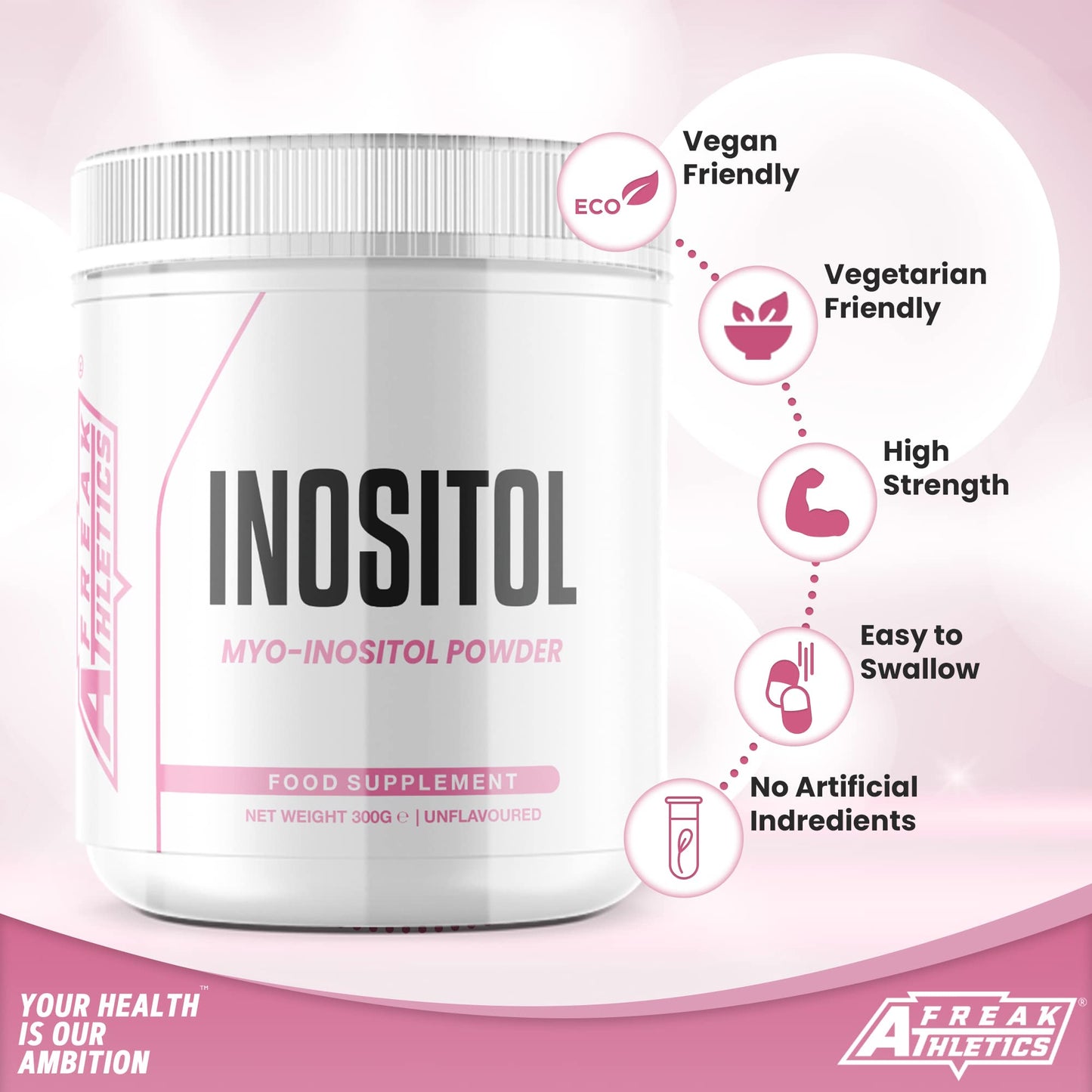 Inositol (Myo-Inositol) Powder 300g | Premium Myo Inositol Powder - Supports Women Freak AthleticsBuy Supplements Australia