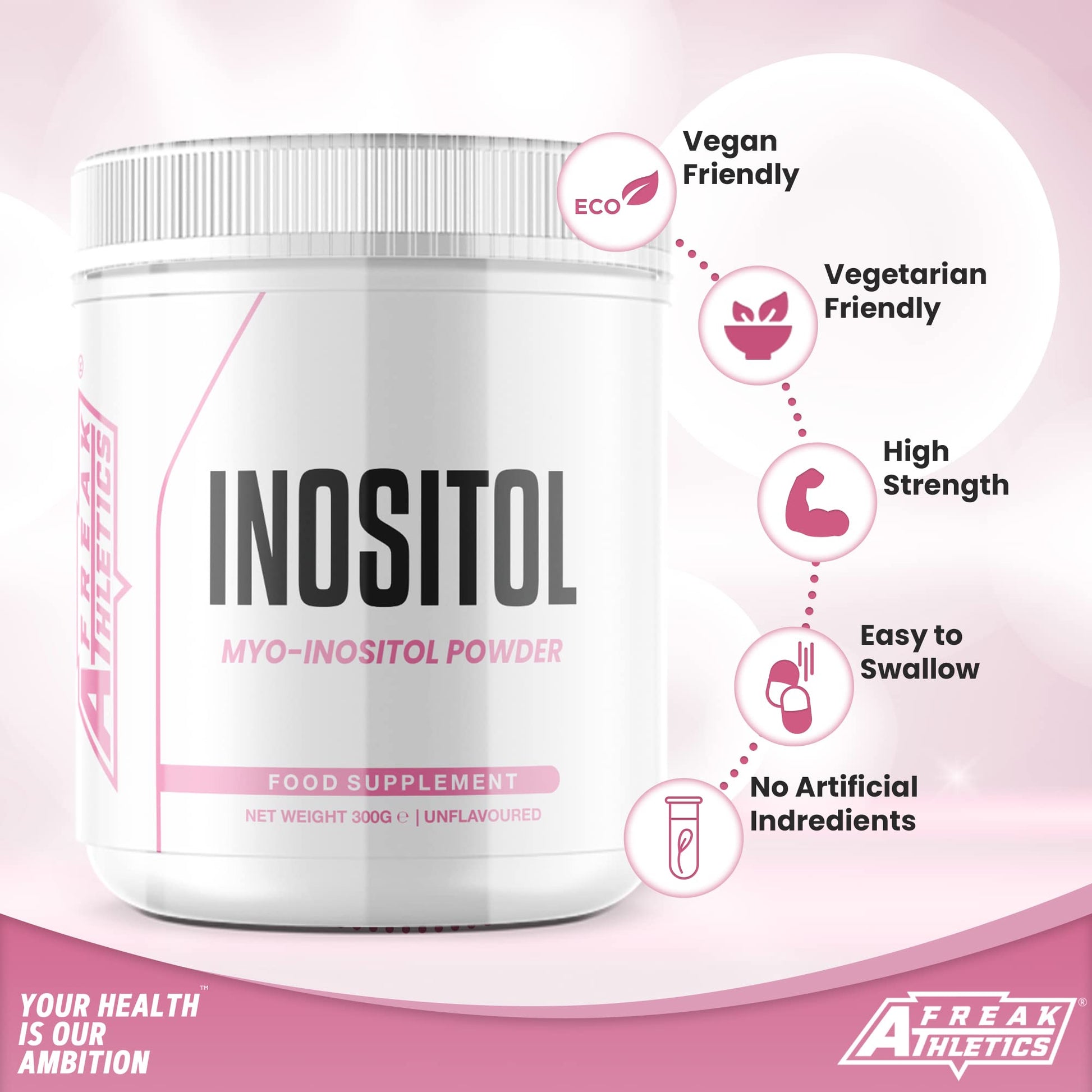 Inositol (Myo-Inositol) Powder 300g | Premium Myo Inositol Powder - Supports Women Freak AthleticsBuy Supplements Australia