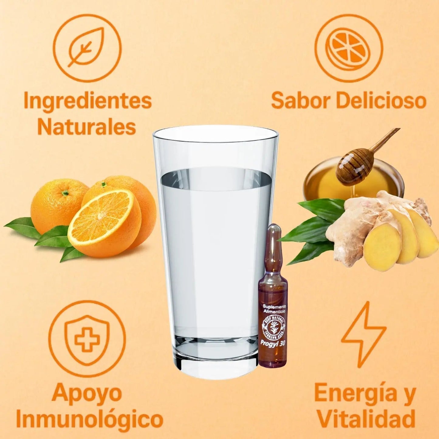 Aderogyl Oral Liquid Vitamins with A, C, D, E, Zinc, Bee Honey, Propolis, and Botanical Extracts - Natural Orange Flavor AderogylBuy Supplements Australia