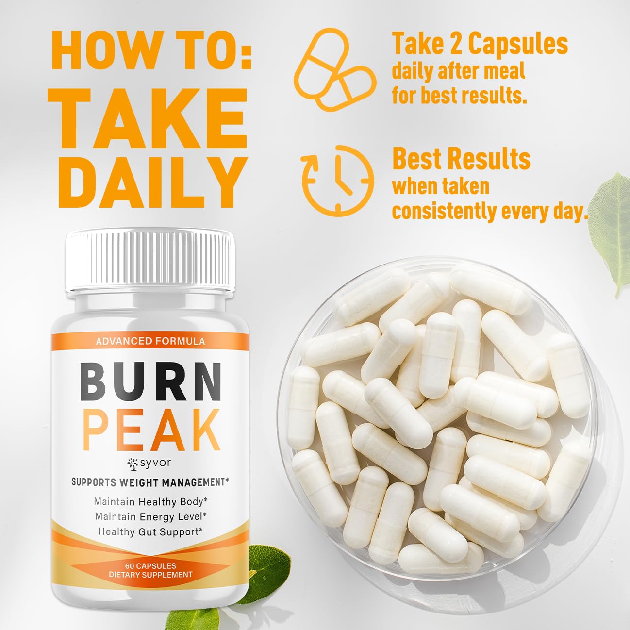 (3 Pack) Burn Peak Capsules, Official Burnpeak Pink Salt Pills with All Natural Ingredients, Advanced BurnPeak Health Supplement with Premium Vitamins for Active Lifestyle Support (180 Capsules) SyvorBuy Supplements Australia