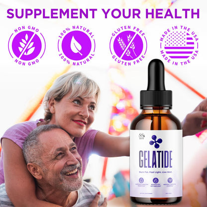 (2 Pack) Gelatide Drops, Official Gelatide Health Support Formula with All Natural Ingredients, Advanced Active Lifestyle Support Supplement Max Strength Vitamin Formula for Women & Men (60 Servings) MJOBuy Supplements Australia