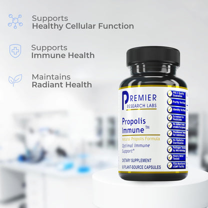 Premier Research Labs Propolis Immune - Bee Propolis Capsules, Bee Pollen Supplement, Propolis Extract Pills for Women & Men, Promotes Immune Health - 60 Vegetarian Capsules Premier Research LabsBuy Supplements Australia
