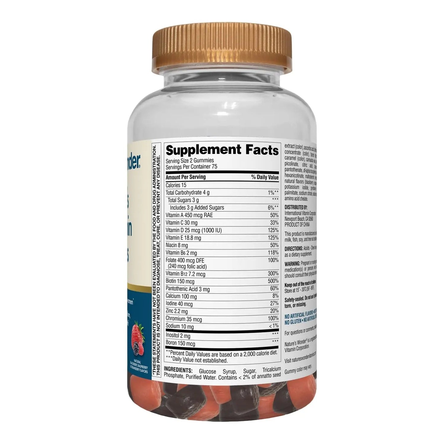 Nature's Wonder Women's Multivitamin Gummies, Supports Energy, Metabolism, Bone and Immune System Health Nature's WonderBuy Supplements Australia