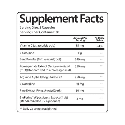 DAMN GOOD The Hodge Twins Nitric Oxide Booster – Beet Root Nitric Oxide & Arginine Citrulline Supplement, Pomegranate Blend for Workout Drive, Endurance Support & Pump Power - 90 Capsules DAMN GOODBuy Supplements Australia