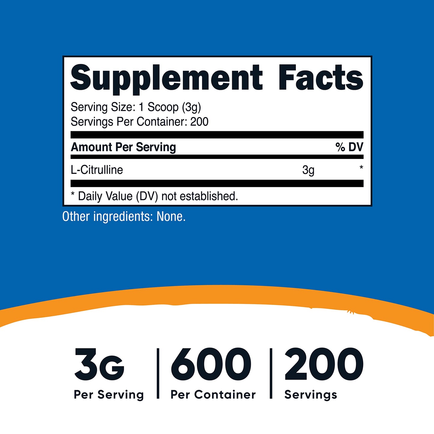 Nutricost Pure L-Citrulline (Base) Powder (600 Grams) NutricostBuy Supplements Australia