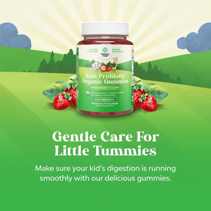 Natures Craft USDA Organic Probiotic Gummies for Kids - Vegan Non-GMO Kids Probiotic Gummy Vitamin for Immunity and Digestive Health Natures CraftBuy Supplements Australia