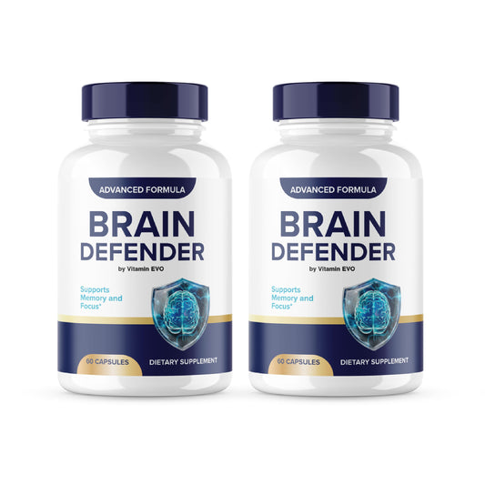 (2 Pack) Brain Defender Capsules, Official Brain Defender Support Supplement Pills, Brain Defender Cognitive Health Memory Advanced Formula, Braindefender Brain Support 2 Month Supply (120 Capsules) Vitamin EvoBuy Supplements Australia