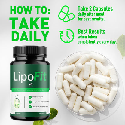 Lipo Fit Capsules, Official Lipo Fit Pills with All Natural Ingredients, Advanced Overall Health and Wellness Vitamin Supplement Formula for Maximum Strength Multivitamin Support (60 Capsules) MJOBuy Supplements Australia