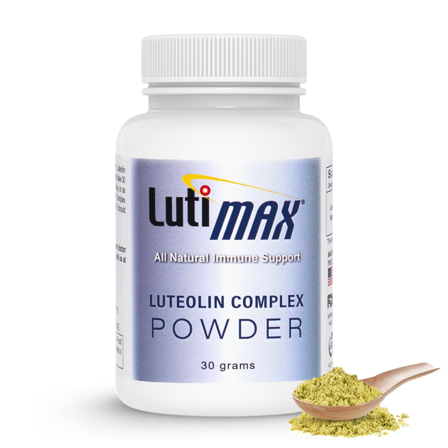 Lutimax Luteolin Complex Powder Brain Supplement with Rutin - Nootropic Brain Supplements for Memory and Focus to Improve Brain Health - Antioxidant Supplement for Immune Support - 100 Servings Solo LutiBuy Supplements Australia