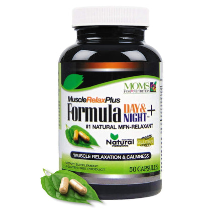 All Natural Muscle Relax Formula Plus - 50 Capsules - Daytime/Nighttime Natural Relaxant Moms For NutritionBuy Supplements Australia