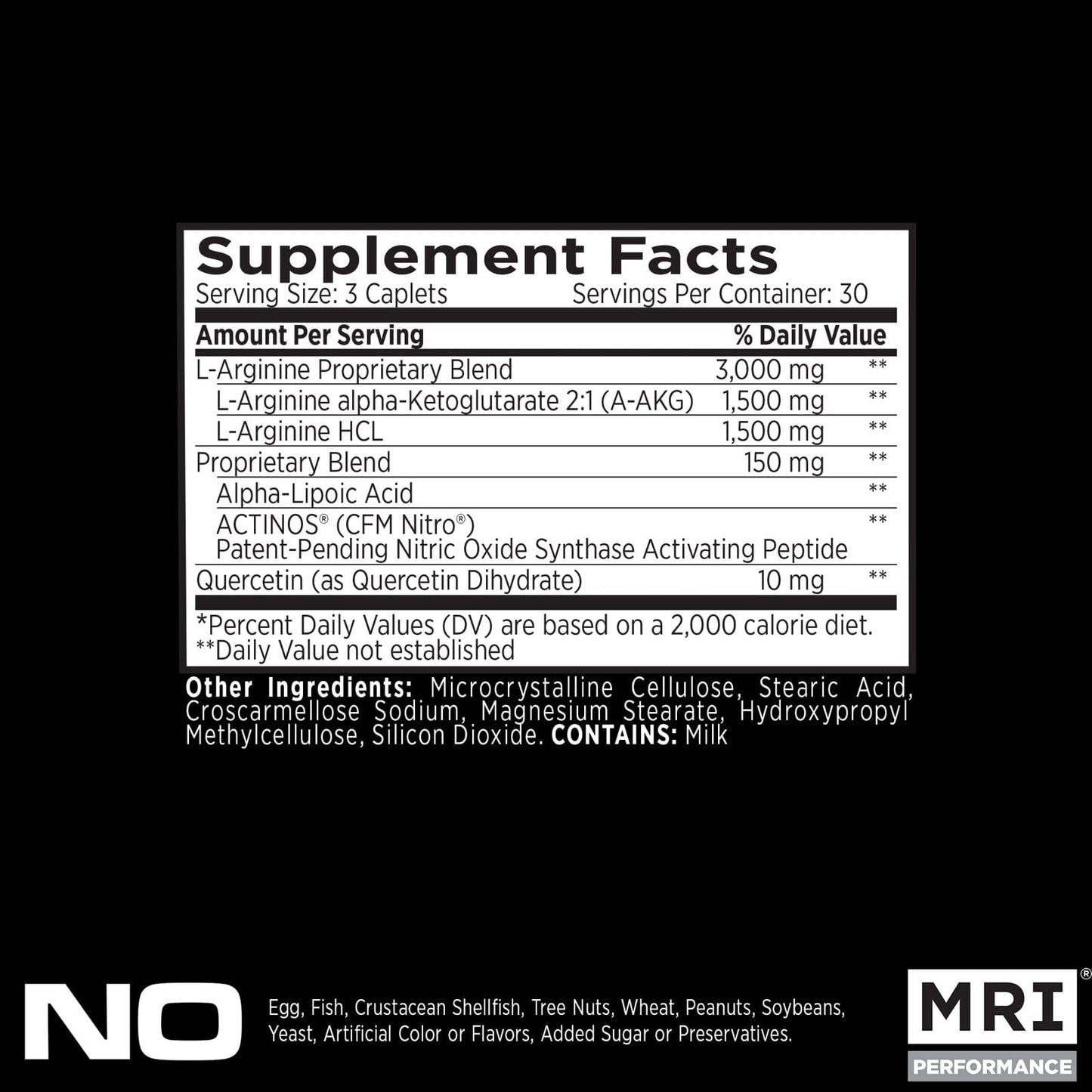 MRI Performance NO2 Nitric Oxide Booster, Original Formula with 3,000mg L-Arginine & AAKG, Nitric Oxide Production, Healthy Blood Pressure & Heart Health (90 Caplets) MRIBuy Supplements Australia
