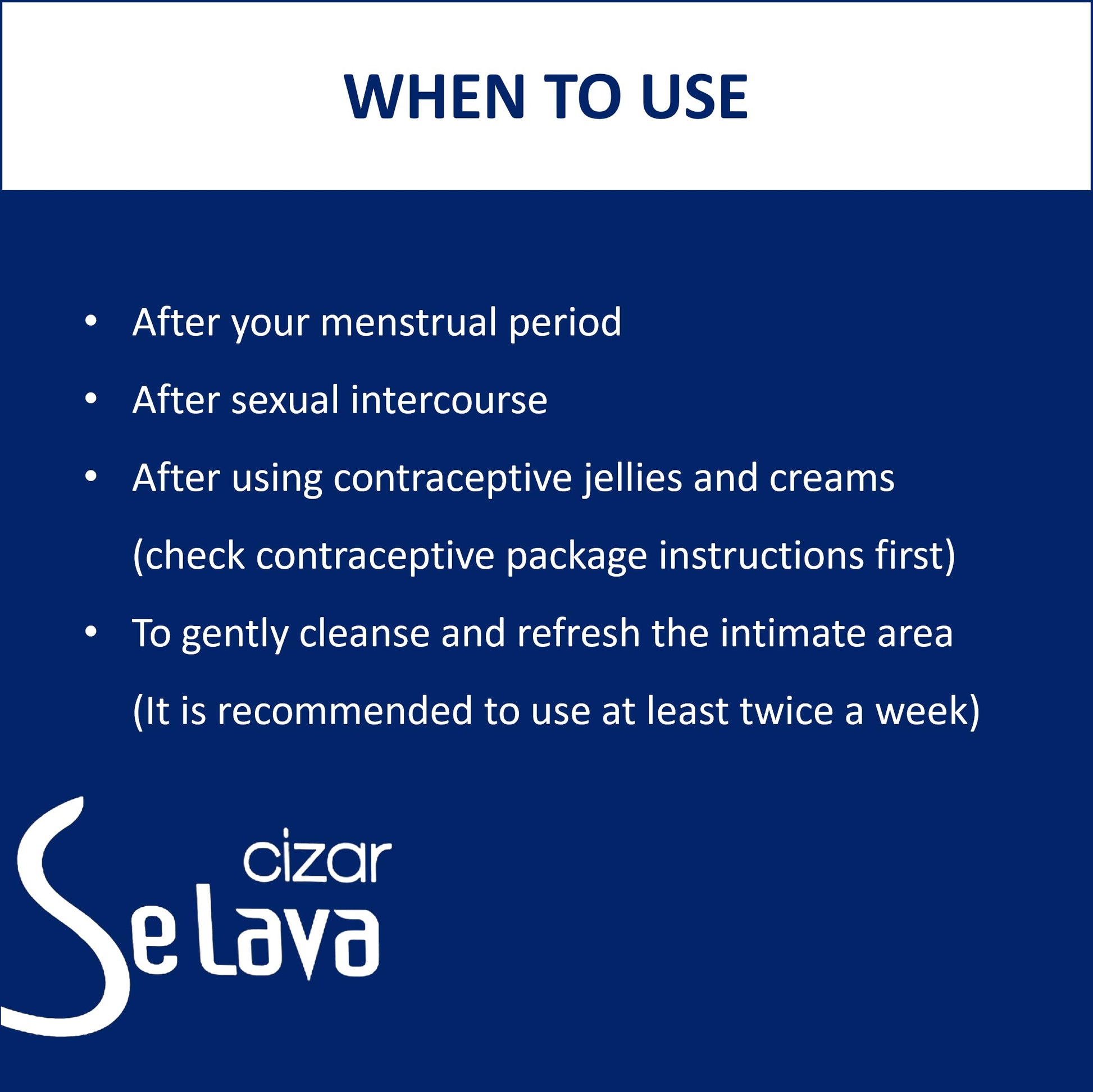 Cizar - Selava, Feminine Wash 15ml 7ea, Gynecologists Developed, Preservative-Free CizarBuy Supplements Australia