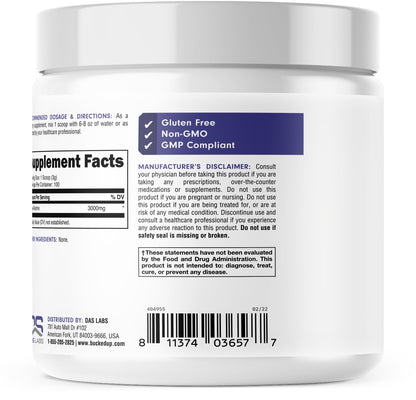 Bucked Up Beta Alanine 300mg Powder, Non-GMO, Gluten-Free, Unflavored (100 Servings) Bucked UpBuy Supplements Australia