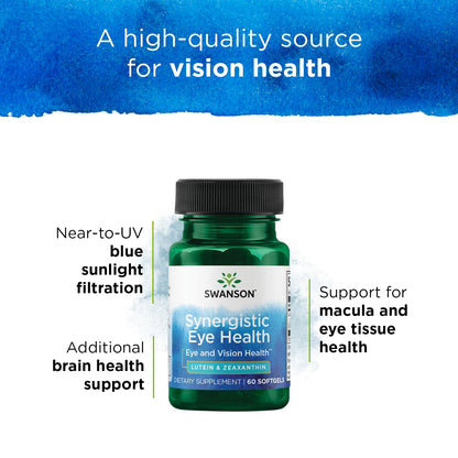 Swanson Synergistic Eye Health - Lutein and Zeaxanthin Supplement SwansonBuy Supplements Australia