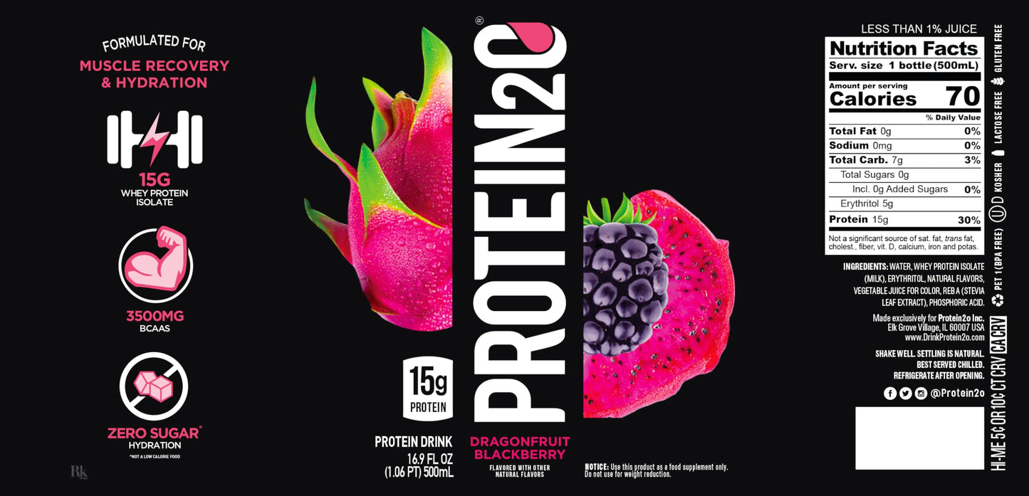 Protein2o 15g Whey Protein Isolate Infused Water, Ready To Drink, Sugar Free, Gluten Free Protein2oBuy Supplements Australia