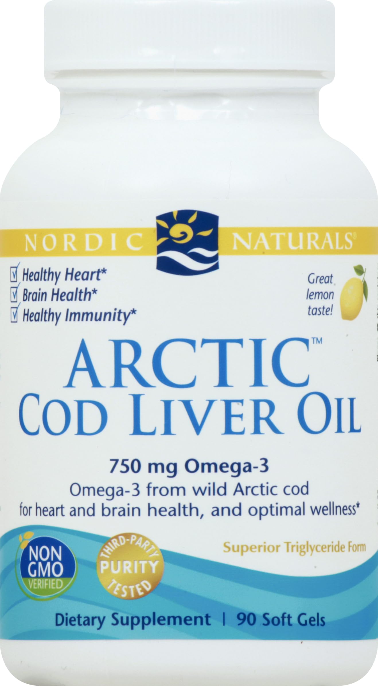 Nordic Naturals - Arctic CLO, Heart and Brain Health, and Optimal Wellness, 90 Soft Gels Nordic NaturalsBuy Supplements Australia
