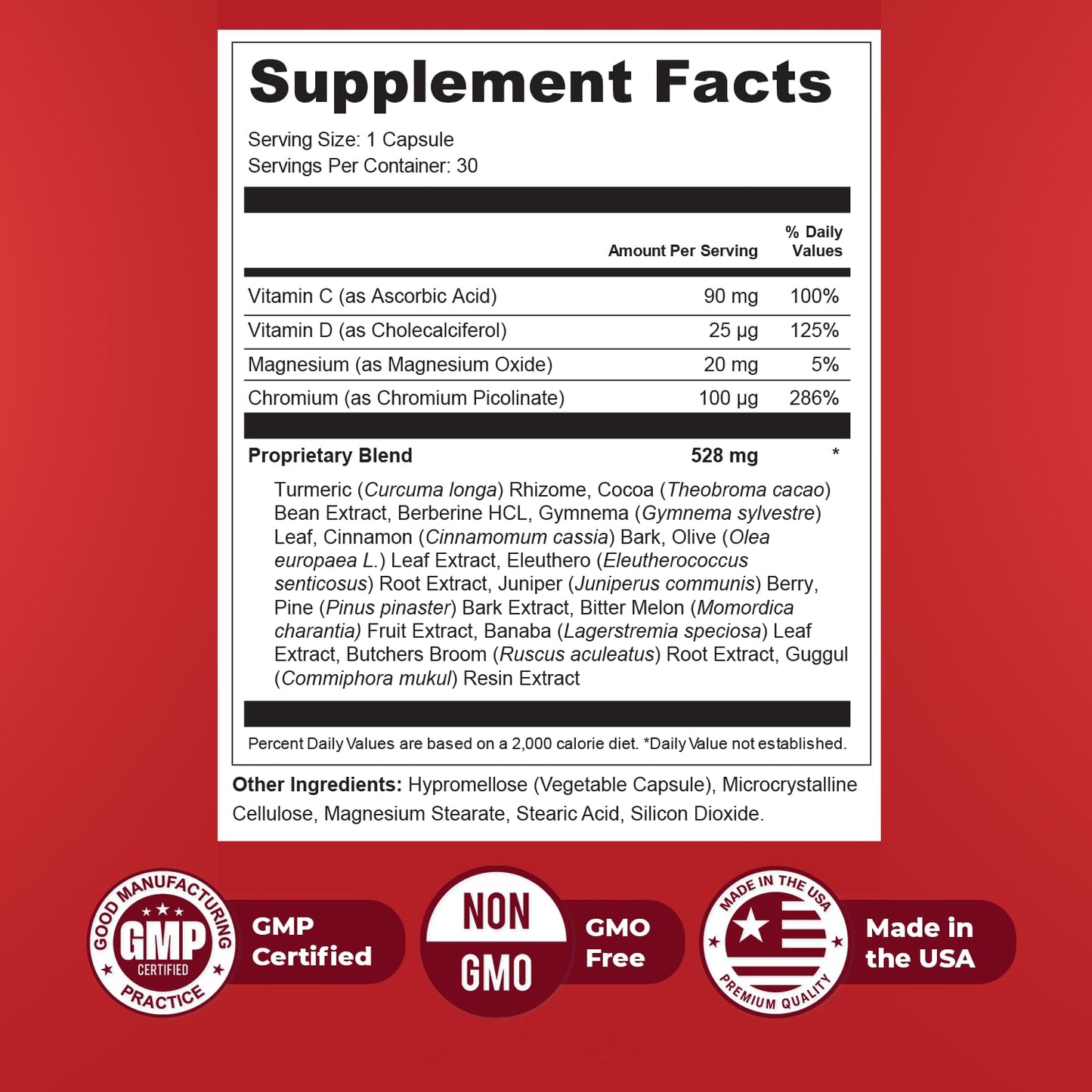Orby GlycoSwitch – Natural Daily Wellness Supplement with Vitamin C, D3, Magnesium & Chromium – Non-GMO, GMP Certified, Made in USA – 30 Capsules, 1 Month Supply OrbyBuy Supplements Australia