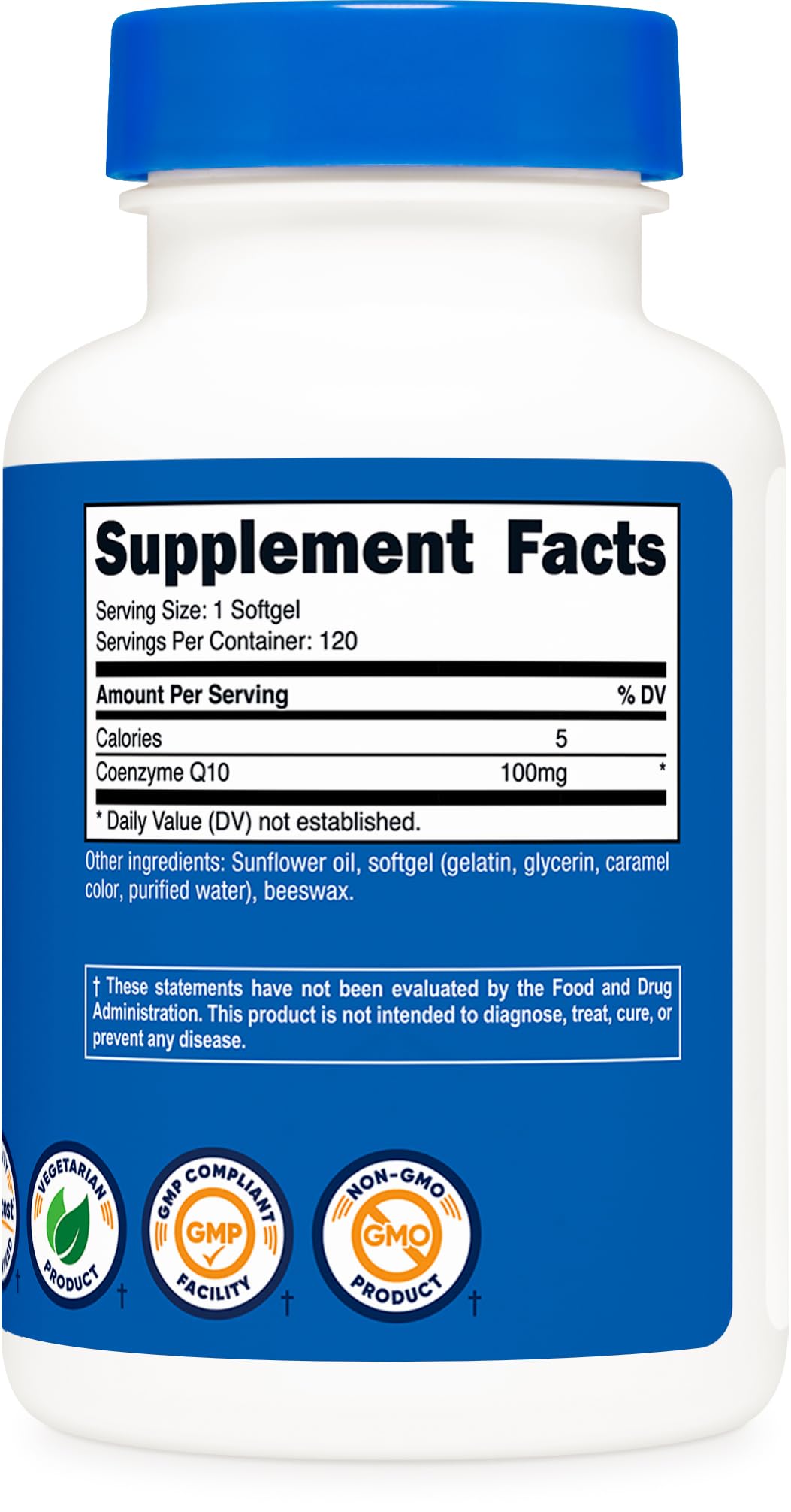 Nutricost CoQ10 Softgels (120 Servings / 100 Mg CoQ10 Per Serving) | Better Absorption NutricostBuy Supplements Australia