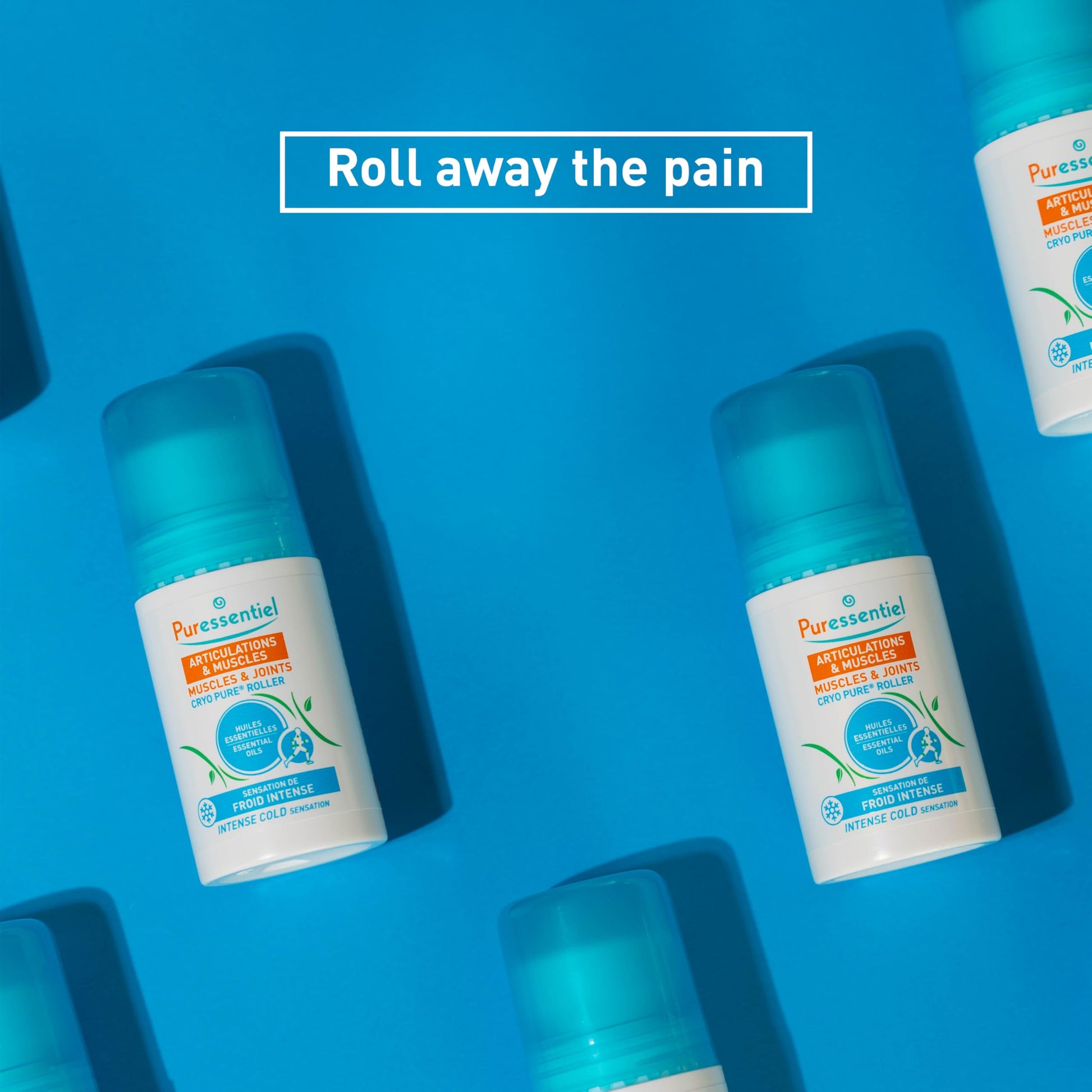 Puressentiel Muscles and Joints Cryo Pure Roller - Natural Menthol and Essential Oils Soothe Muscles - Long Lasting Cooling Sensation - 2.5 oz PuressentielBuy Supplements Australia