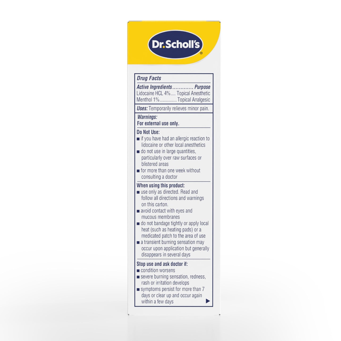 Dr. Scholl’s Clinical Strength 12-Hour Pain Relief Liquid Roll-On, 3 oz - 4% Lidocaine for Powerful Numbing, Instant Cooling Pain Relief with Menthol, Added Urea, Use on Hands, Feet, Neck, Back & Legs Dr. Scholl'sBuy Supplements Australia