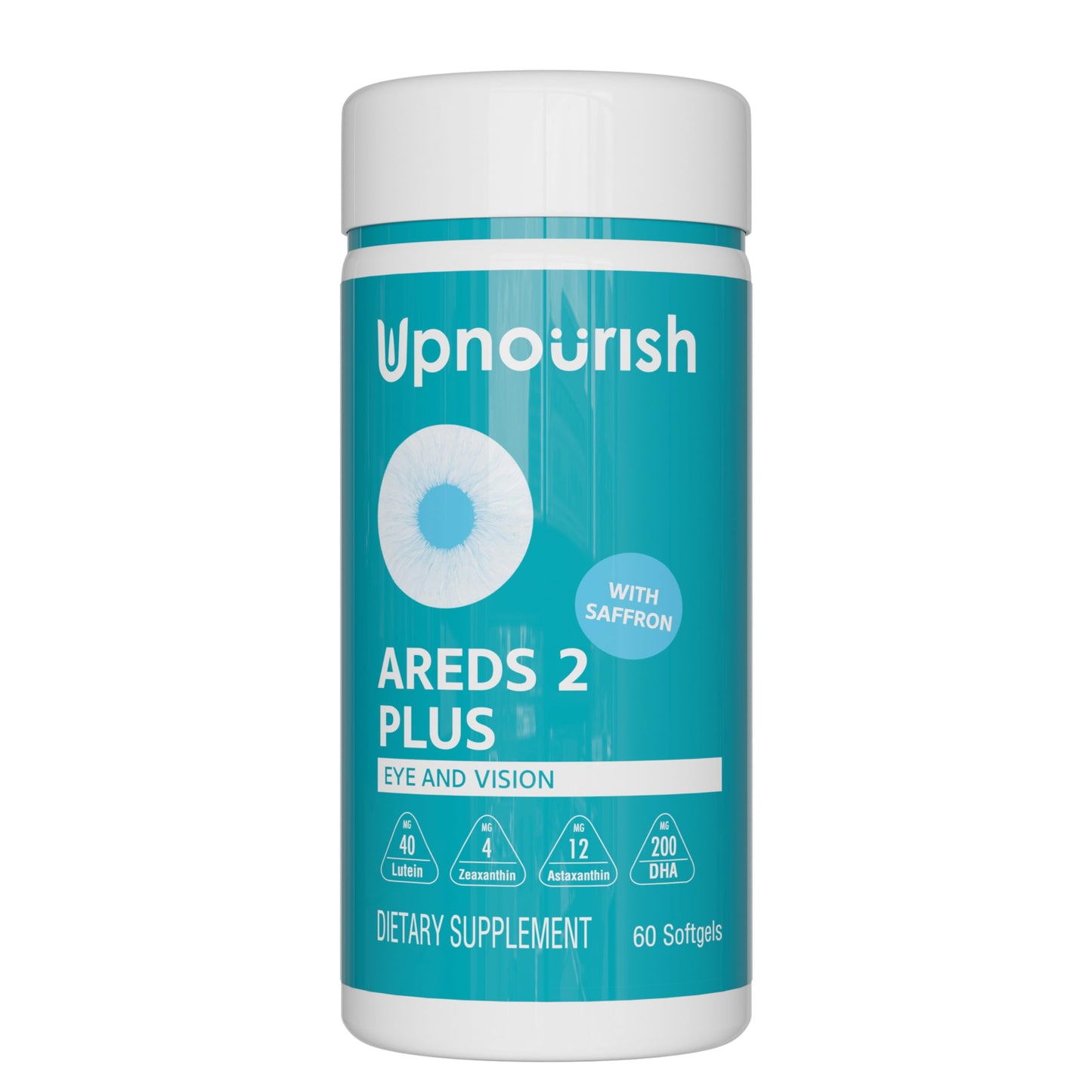 UpNourish AREDS 2 Eye Vitamins for Seniors - Lutein Eye Health Supplement for Adults - Computer Eye Strain Relief, Ocular Health and Dry Eye Support - Vision & Eye Supplements for Women and Men UpNourishBuy Supplements Australia