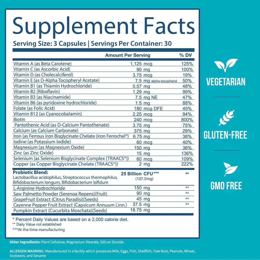 GOBIOTIX Multivitamin with Probiotics and Digestive Enzymes - 25 Billion CFU - Digestive Health, Probiotics for Women and Men GOBIOTIXBuy Supplements Australia