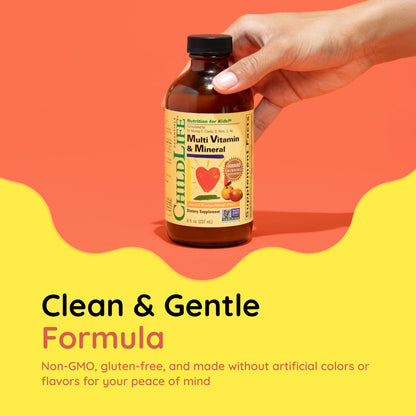 CHILDLIFE ESSENTIALS Kids Multivitamin & Mineral - Kids Vitamins, Liquid Multivitamin for Kids, Toddler Multivitamins, Liquid Vitamins, Baby Multivitamin - Natural Orange & Mango, 8 Fl Oz (Pack of 1) CHILDLIFE ESSENTIALSBuy Supplements Australia