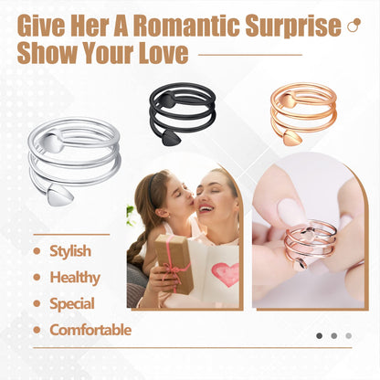 Jecanori Copper Rings for Women,Magnetic Ring Adjustable Love Heart Copper Rings JecanoriBuy Supplements Australia