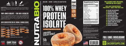 NutraBio Whey Protein Isolate Supplement – 25g of Protein Per Scoop with Complete NutraBioBuy Supplements Australia