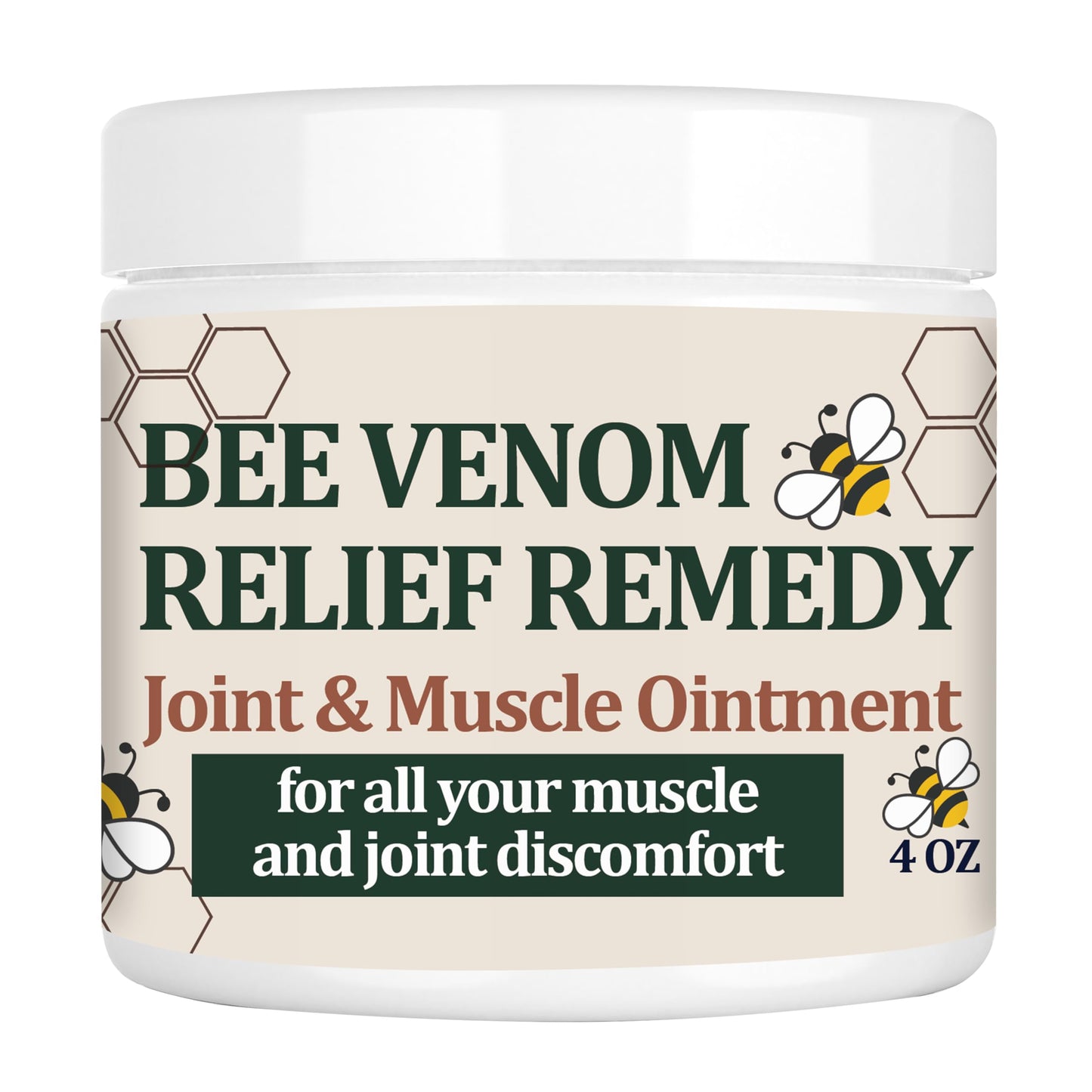 KOKOMAANE Bee Venom Muscle Bone Cream, Fast Acting, for Back, Neck, Hand, Foot, Knee, Muscle, Shoulder, Topical, Wrist, Elbow, Hip, Nerve, Plantar, Ankle, Foot discomfort, Vitamin B6 KOKOMAANEBuy Supplements Australia