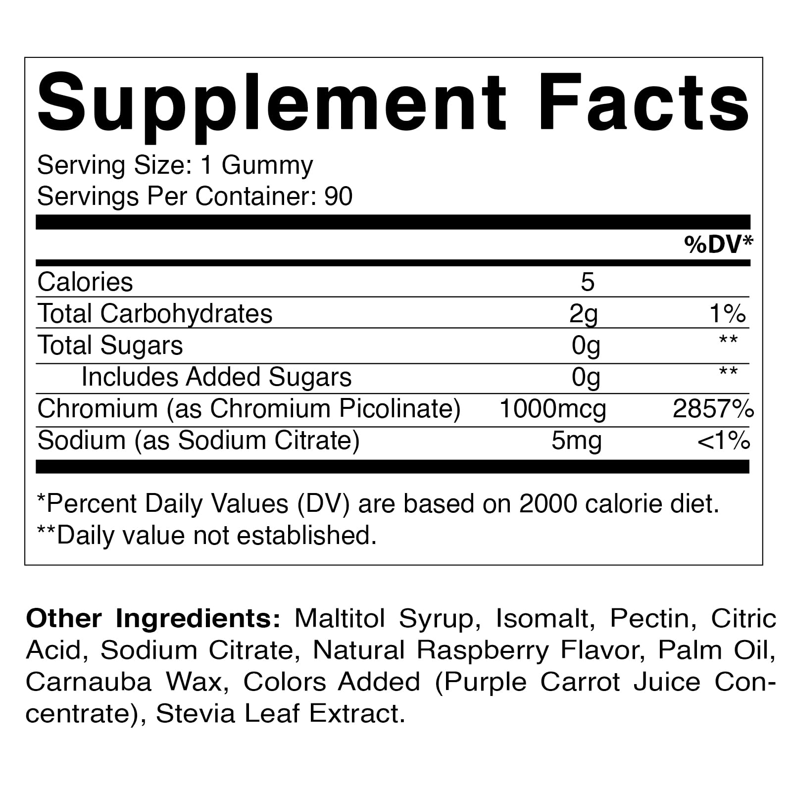 Vitamatic Chromium Picolinate 1000 mcg - 90 Gummies - High Potency Chromium VitamaticBuy Supplements Australia
