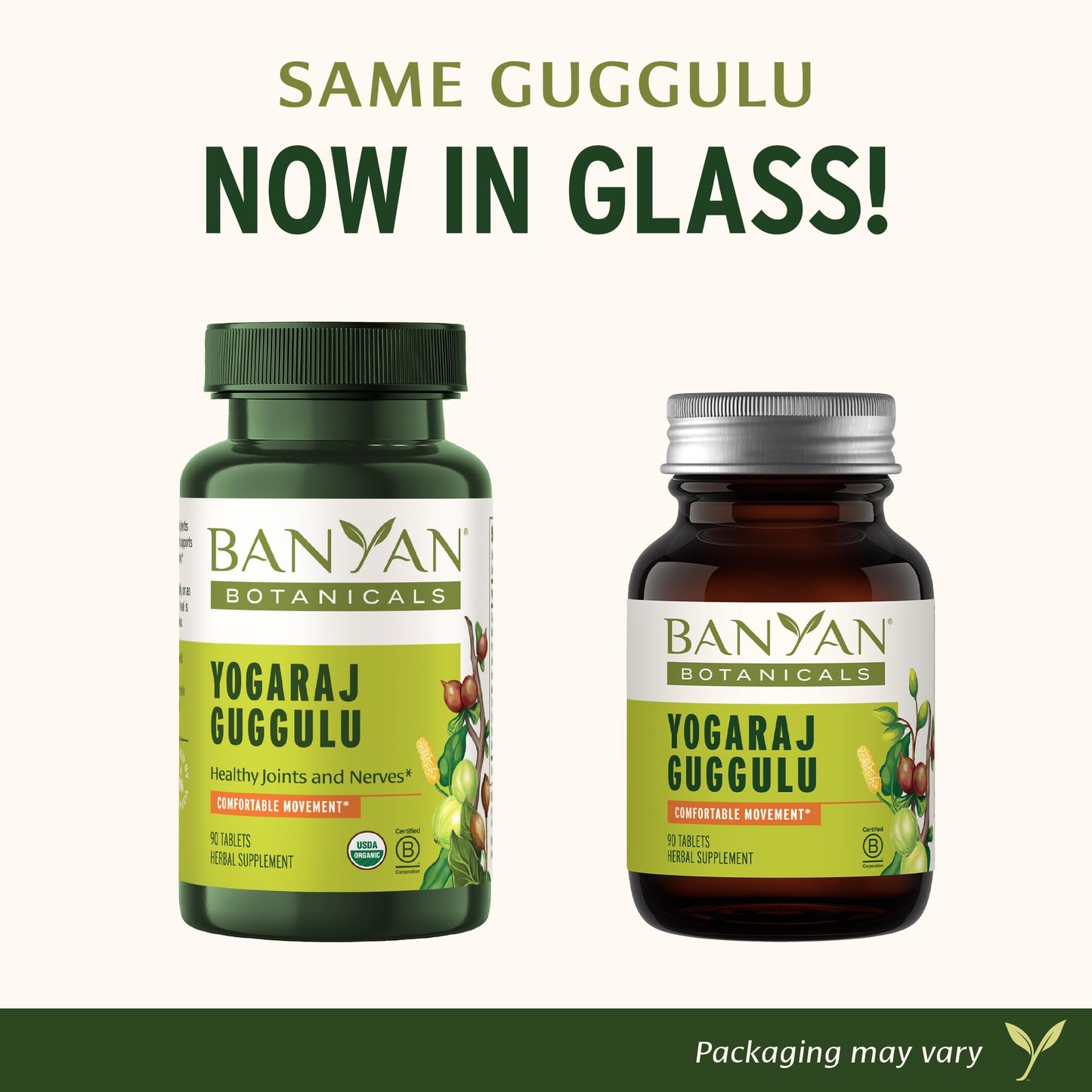 Banyan Botanicals Organic Yogaraj Guggulu – Joint Support & Mobility Supplement – Ayurvedic Herbal Blend for Flexibility, Neuromuscular Comfort – Deep Systemic Detox – 90 Tablets – USDA Organic* Banyan BotanicalsBuy Supplements Australia