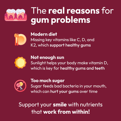 Strong Jaw Gum Restore - Gum Repair for Receding Gums | Teeth Magnesium Supplements, Oral Care, Remineralizing Dental Health Vitamins for Adults | 1 Month Supply, 180 Capsules, Made in USA Strong JawBuy Supplements Australia