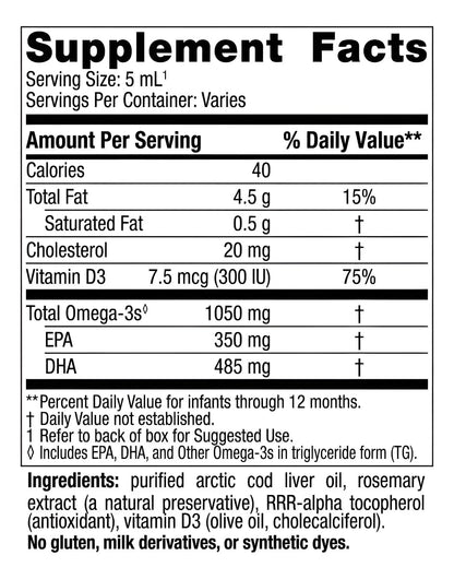 Nordic Naturals Baby’s DHA, Unflavored - 2 oz - 1050 mg Omega-3 + 300 IU Vitamin D3 - Supports Brain, Vision & Nervous System Development in Babies - Non-GMO - Servings May Vary Nordic NaturalsBuy Supplements Australia