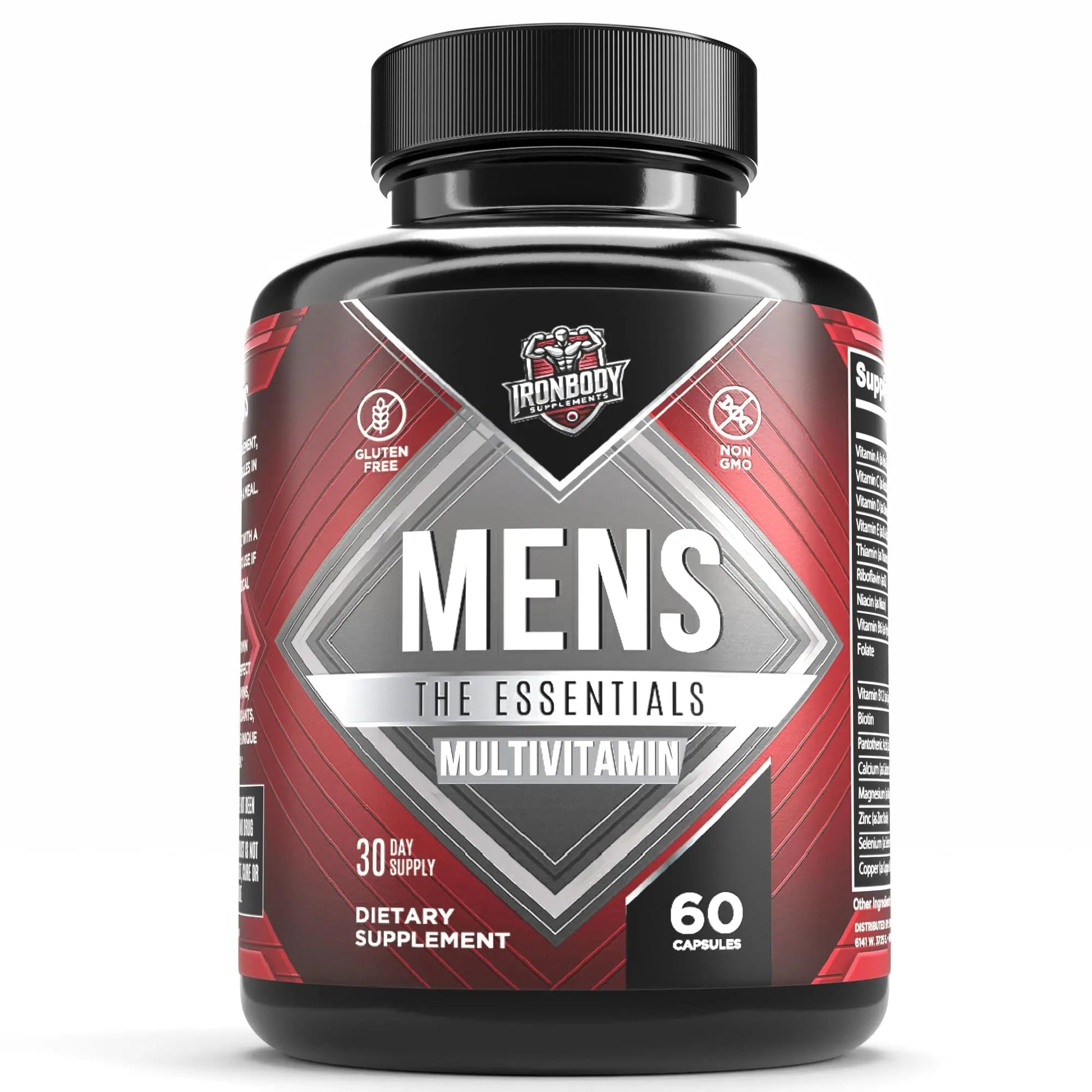 IronBody Supplements, Multivitamin for Men, Vitamins A, B, C, D, E, Zinc. Immune Support, Antioxidant Fruit and Energy Blend. 60 Capsules IronBody SupplementsBuy Supplements Australia