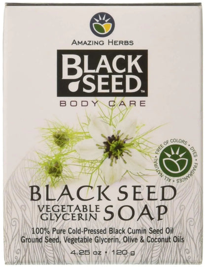 Amazing Herbs Black Seed Vegetable Glycerin Soap, 4.25 Ounce Amazing HerbsBuy Supplements Australia