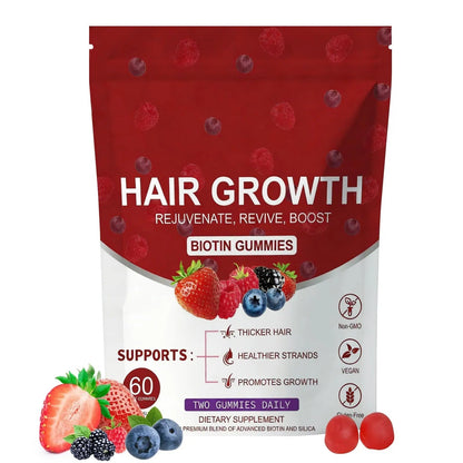 LUIMOLL Lumin Hair Growth Gummies – Daily Hair Nourishment with Biotin, Collagen & Botanical Extracts – Supports Thicker, Stronger & Healthier-Looking Hair LUIMOLLBuy Supplements Australia
