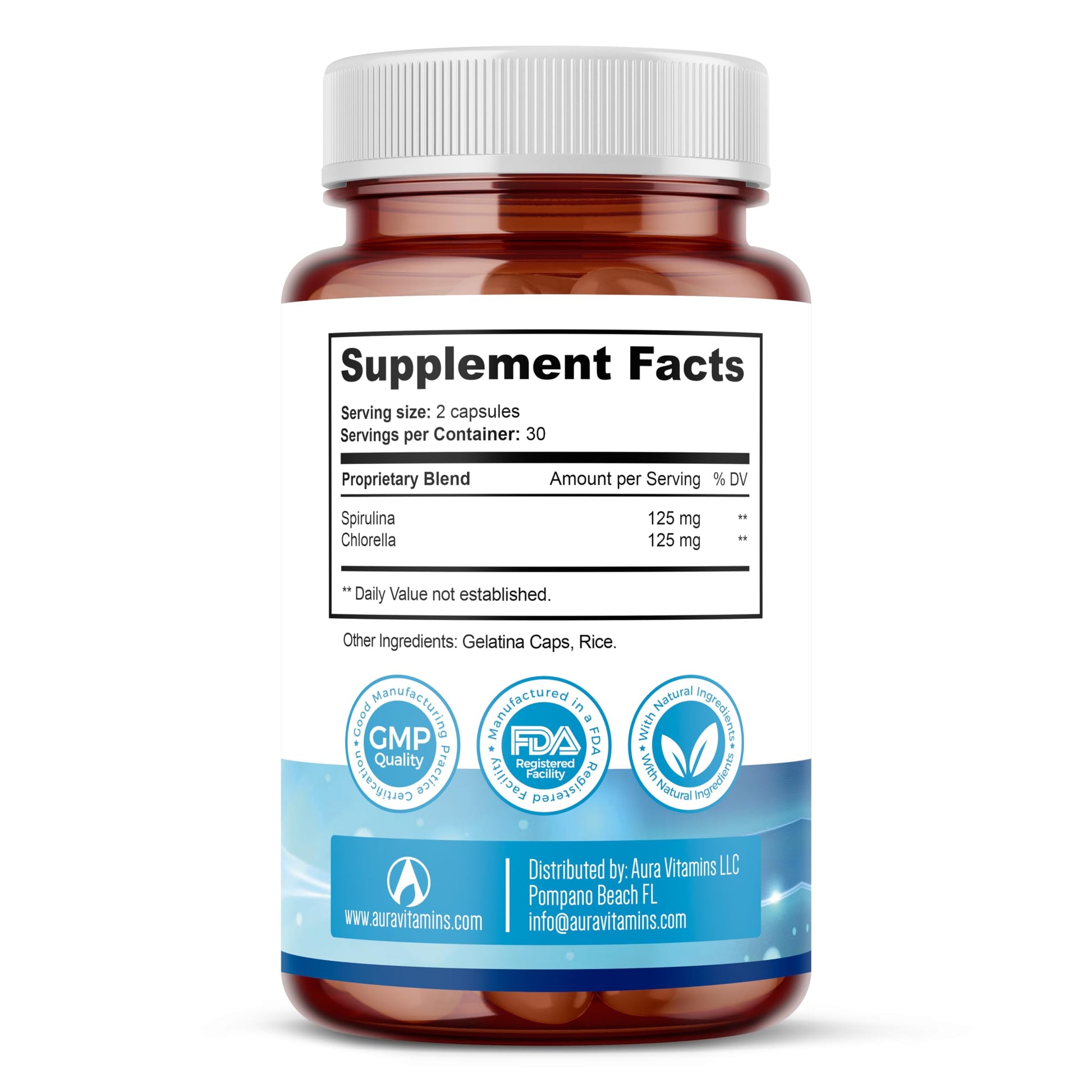 Stem Cell Supplements 500mg (60 Cap) Natural Anti-Aging & Longevity Support with Spirulina & Chlorella, Boost Cellular Renewal, Restore Youthful Energy, Reduce Joint Soreness – Celulas Madre AURA VITAMINSBuy Supplements Australia