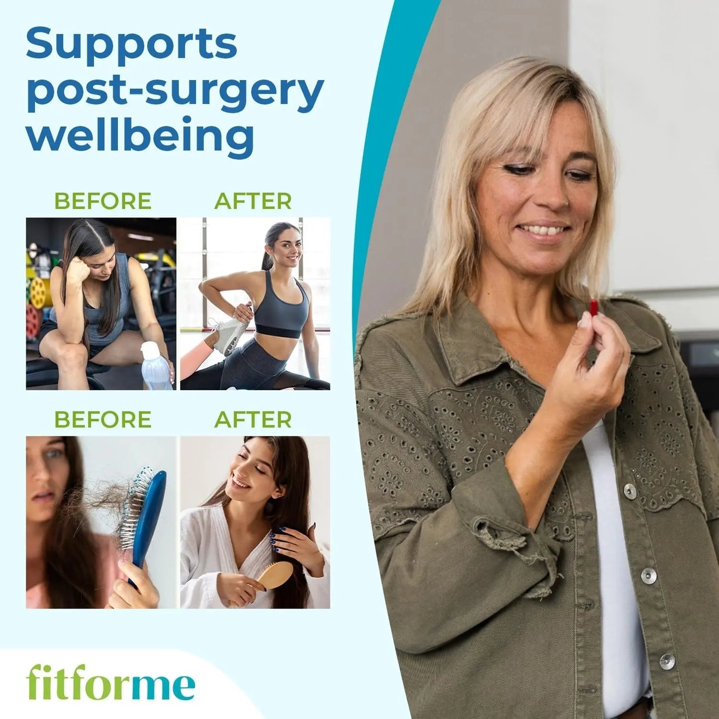 FitForMe Bariatric Multivitamin, Tailored for Gastric Sleeve Surgery – One-a-Day Capsule, 30-Day Supply, Easy-to-Swallow WLS Optimum Capsule FitForMe