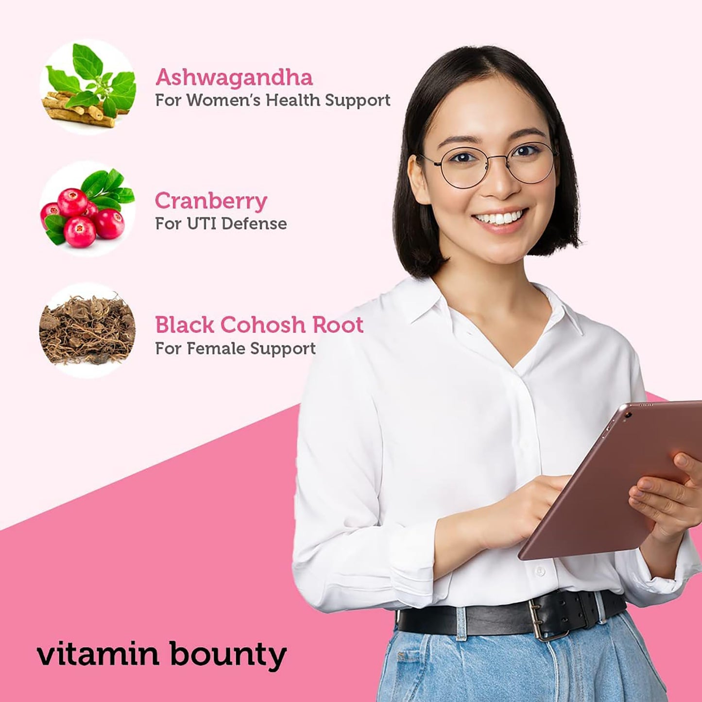 Vitamin Bounty Women's Pro Daily - Vaginal Probiotic & Prebiotic & pH Balance, Probiotics Vitamin BountyBuy Supplements Australia