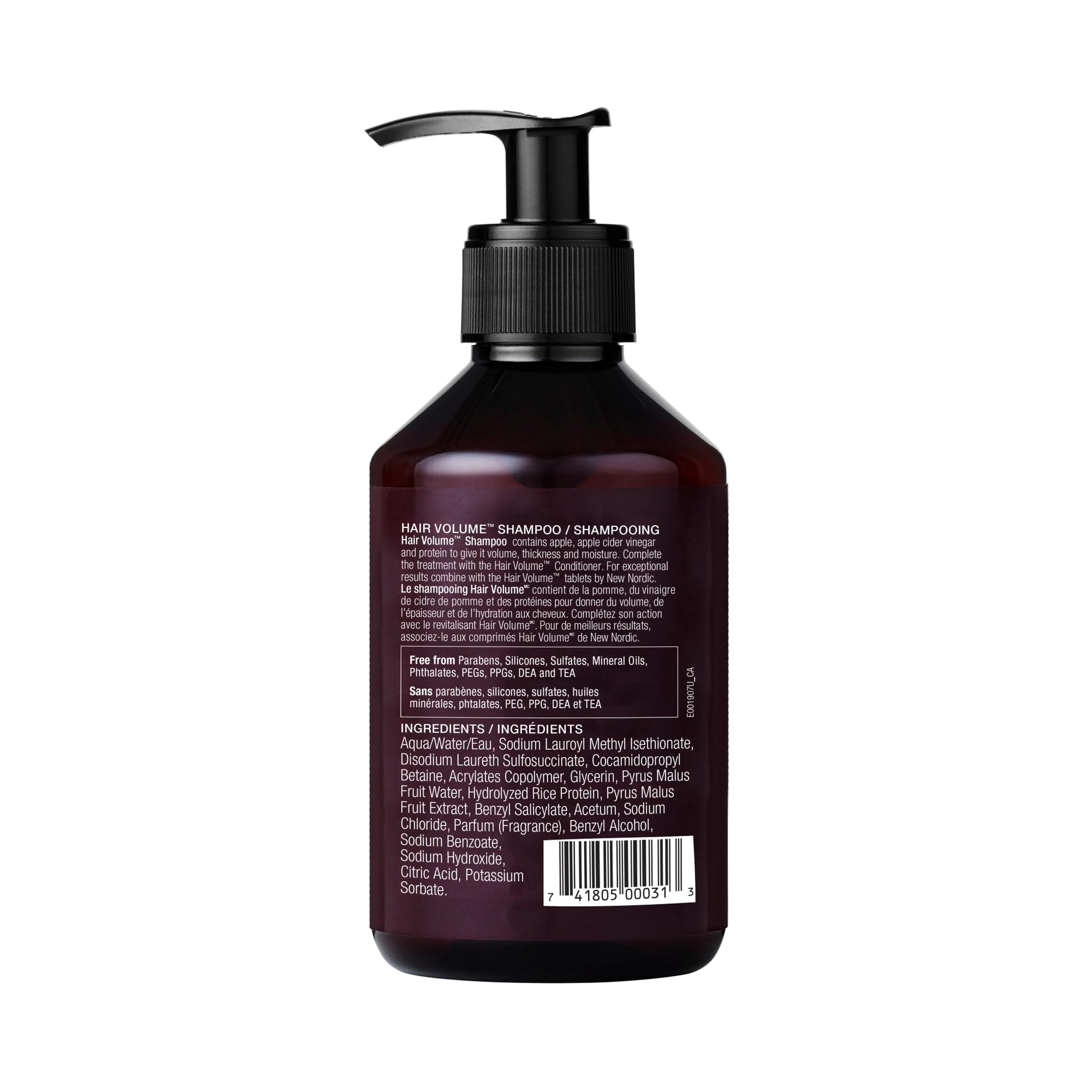 New Nordic Hair Volume Shampoo 250ml - Herbal Volumising Shampoo For Dry Damaged Hair - Suitable for Men and Women NEW NORDICBuy Supplements Australia