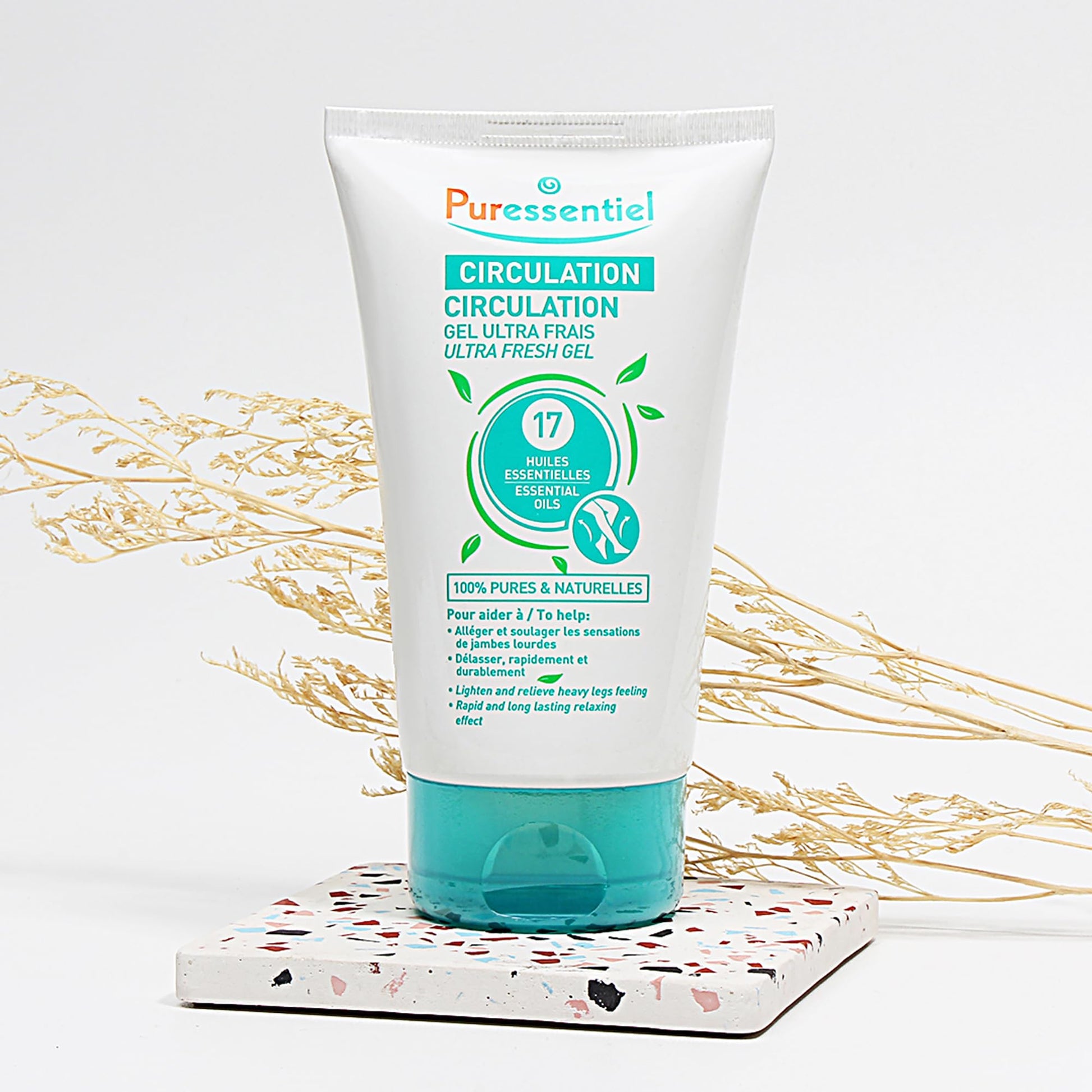 Puressentiel Soothing Gel for Tired Feet, Ankles, Legs - Aromatherapy Lotion with 17 Essential Oils for Body and Skin - Instant, Lasting Relief and Circulation - Natural and Alcohol Free - 4.22 oz PuressentielBuy Supplements Australia