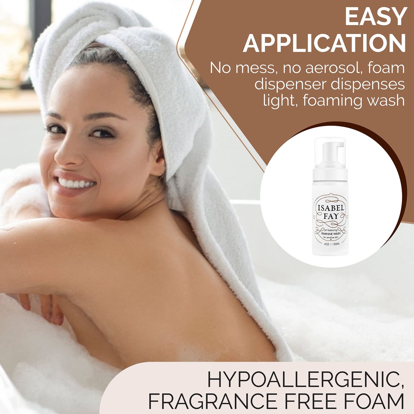 Isabel Fay ph Balanced Feminine Intimate Foam Wash gentle and safe for sensitive skin Isabel FayBuy Supplements Australia