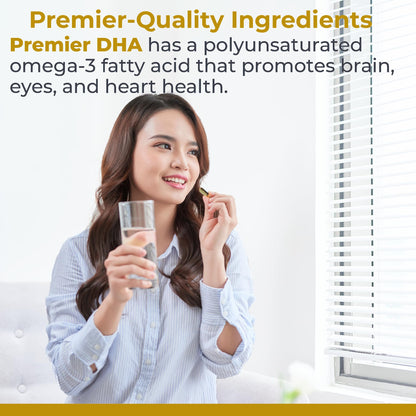 Premier Research Labs Premier DHA - Vegan DHA with Omega 3 Fatty Acids, Algae Based DHA for Women & Men, Natural DHA Supplement Suitable for Vegans- 60 Vegetarian Softgel Capsules Premier Research LabsBuy Supplements Australia