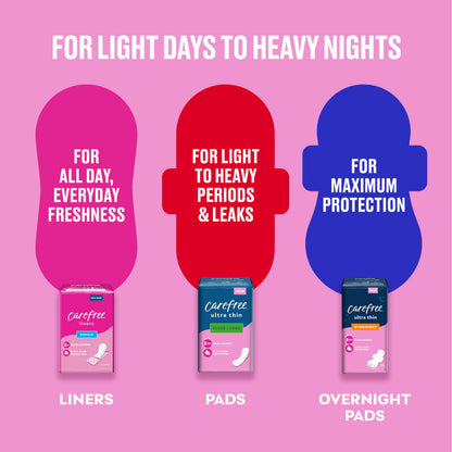 Carefree Ultra Thin Pads, Super/Long Pads With Wings, 28ct CarefreeBuy Supplements Australia