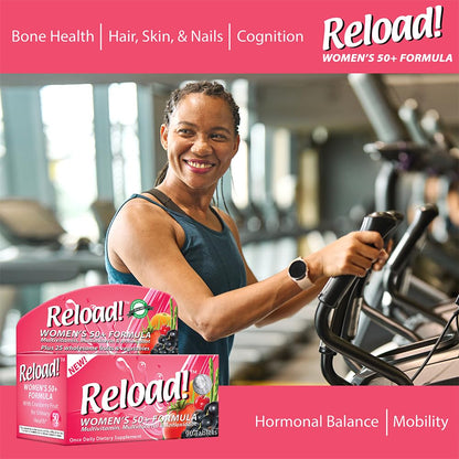 Reload! Women’s 50+ Multivitamin, Multimineral & Antioxidant – with Resveratrol, Acai, Lutein, Cranberry, Pomegranate & 25 Fruits & Vegetables – Once Daily Tablets – 30 Count Reload!Buy Supplements Australia