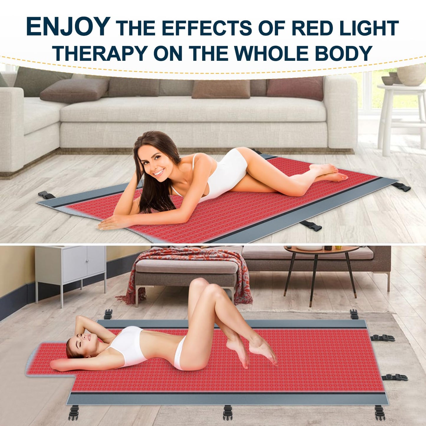 Red Light Therapy for Body - Full Body Red Light Therapy Mat, 71.0x33.31in, 2570Pcs 660nm & 850nm KaoudtBuy Supplements Australia