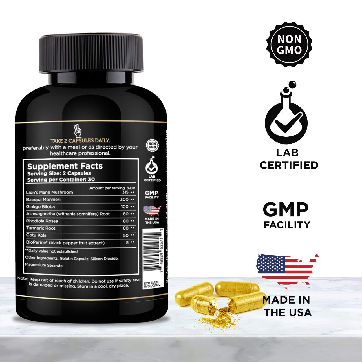 SOLOMON WISDOM Brain Booster – Nootropic Dietary Supplement for Memory Boost – 60 All-Natural Capsules to Enhance Focus & Improve Concentration & Clarity SOLOMON WISDOMBuy Supplements Australia
